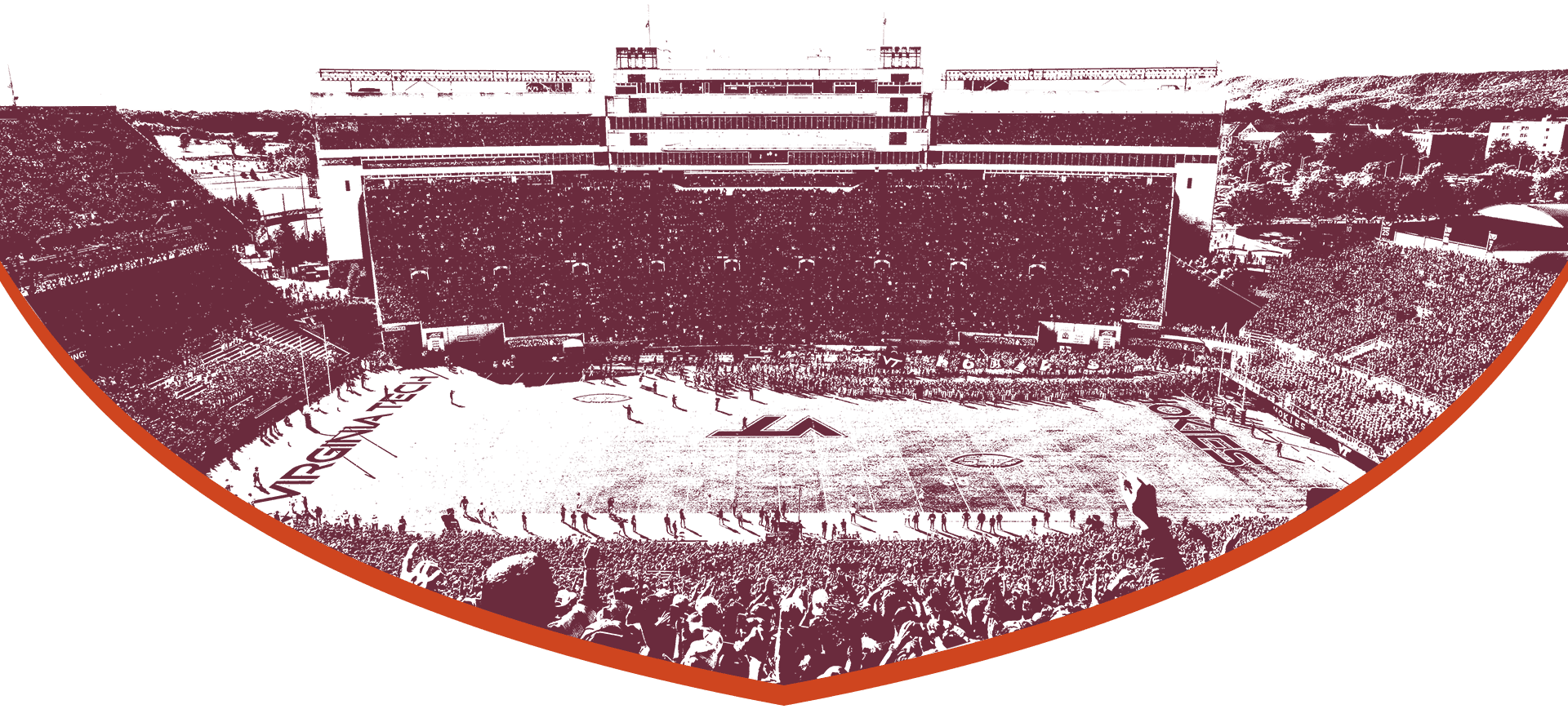 Full football stadium